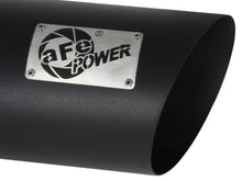 Load image into Gallery viewer, aFe MACHForce XP Exhausts Tips SS-304 EXH Tip 4In x 7Out x 18L Bolt-On (blk) - 49-92023-B