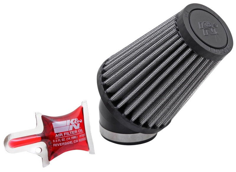 K&N Universal Rubber Filter Round Tapered 3in Base OD x 2in Top OD x 4in H - 73-78 Honda ATC90 - R-1100