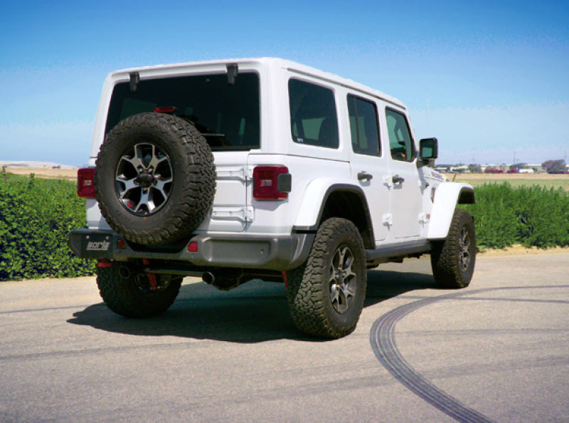Borla 18-19 Jeep Wrangler JL/JLU 2.0L 4Cyl 2DR/4DR Touring Axle Back Exhaust w/ 3.5in Tips - Black - 11962CB