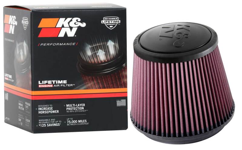 K&N Universal Clamp-On Air Filter 6in FLG / 7-1/2in B / 5-7/8in T / 6in H - RU-5173