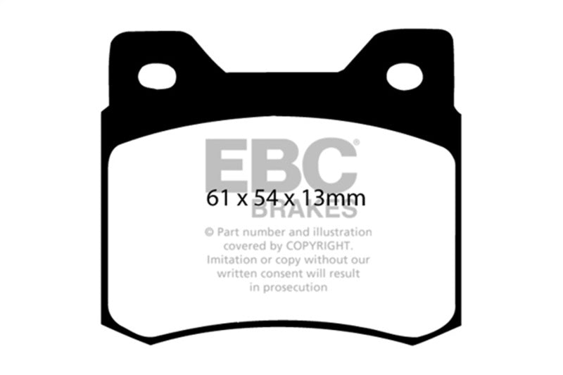 EBC 84-86 Mercedes-Benz 190/190E 2.3 Redstuff Rear Brake Pads - DP3464C