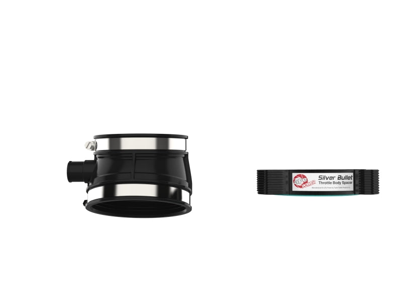 aFe 2020 Vette C8 Silver Bullet Aluminum Throttle Body Spacer / Works With aFe Intake Only - Black - 46-34023B