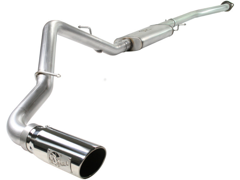 aFe MACHForce XP Exhaust SS-409 Cat-Back w/ 304SS Polished Tip 04-07 GM Trucks 1500 V6/V8 - 49-44013-P