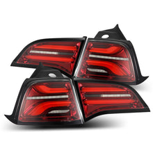 Load image into Gallery viewer, AlphaRex 20-22 Tesla Model Y PRO-Series LED Tail Lights Red Smoke w/Seq Sig - 601040