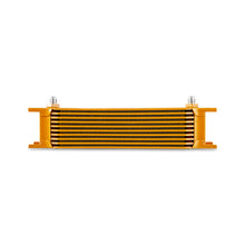 Load image into Gallery viewer, Mishimoto Universal -6AN 10 Row Oil Cooler - Gold - MMOC-10-6GD