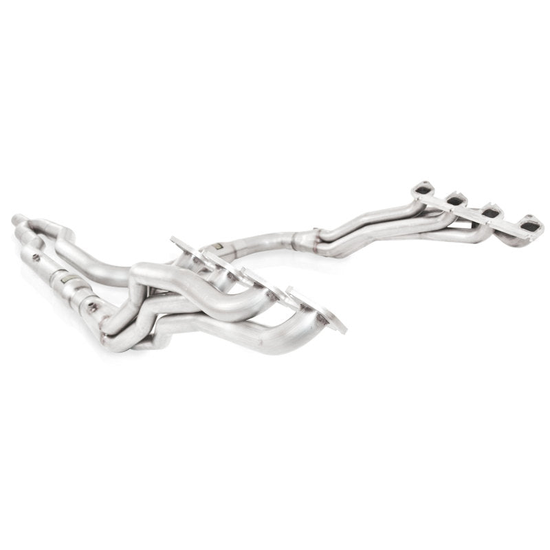 Stainless Power 2010-14 F-150 Raptor 6.2L Headers 1-7/8in Primaries 3in High-Flow Cats Y-Pipe - SFTR10HCATY