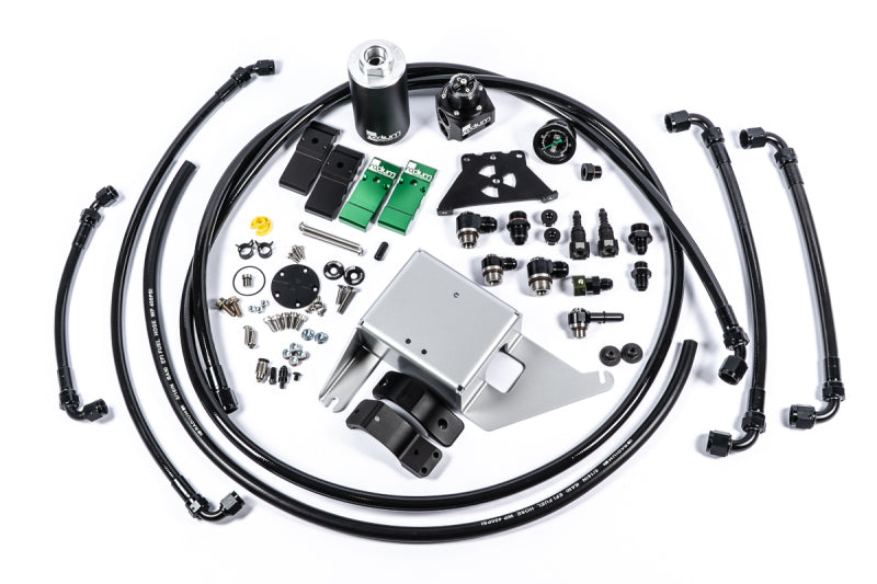 Radium Engineering 15-17 Ford Mustang Fuel Hanger Plumbing Kit - Stainless Filter - 20-1816-03