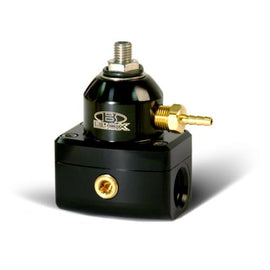 BLOX Racing 2-Port Design Black/Black Adjustable Fuel Pressure Regulator - BXFU-00410-BKB