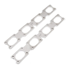 Load image into Gallery viewer, Stainless Works Chevrolet LT5 Flat Rectangular Port Header 304SS Exhaust Flanges 2in Primaries - HFLT5