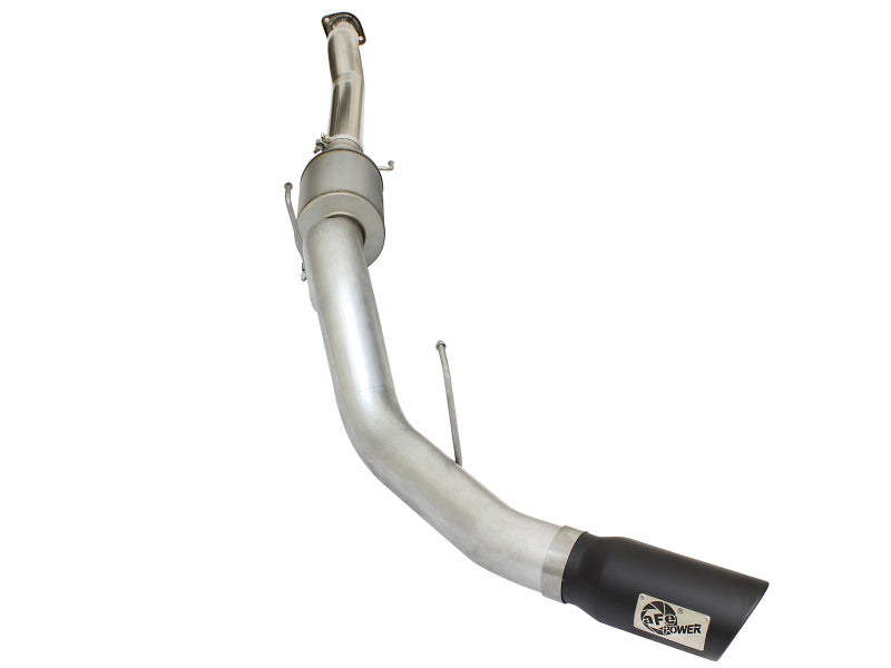 aFe Atlas Exhausts 4in Cat-Back Aluminized Steel Exhaust Sys 2015 Ford F-150 V6 3.5L (tt) Black Tip - 49-03069-B