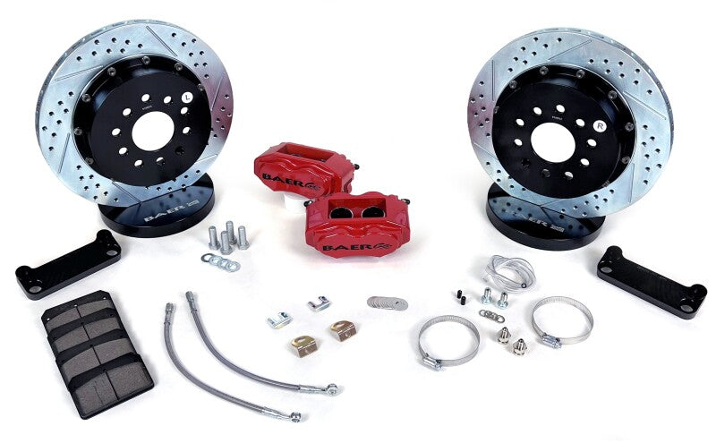 Baer Brakes 98-02 Chevrolet Camaro 13in SS4+ Rear SDZ Brake Kit - Grabber Blue - 4302478GB