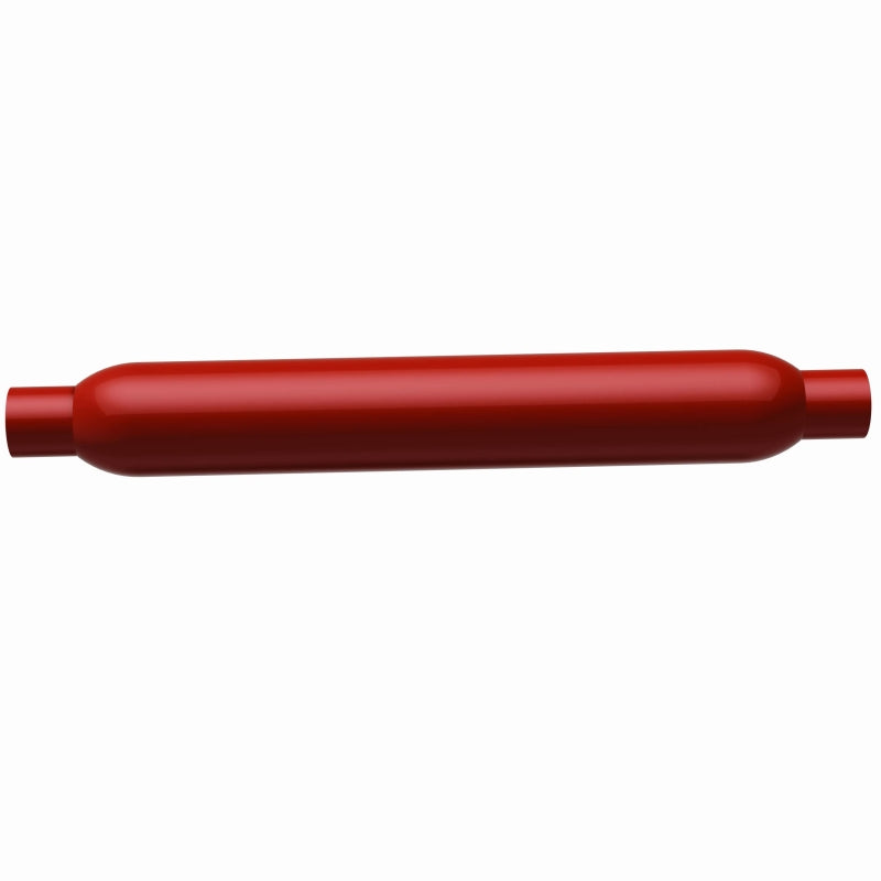 MagnaFlow Muffler Red Pack Series Glasspack 3.5in Rd 22in Body Length 2.25in/2.25in Inlet/Outlet - 13135