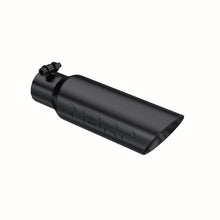 Load image into Gallery viewer, MBRP Universal Tip 3.5 O.D. Dual Wall Angled 2.5 inlet 12 length - Black Finish - T5106BLK