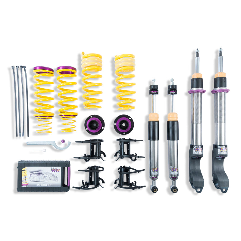KW Coilover Kit V3 2018+ Mercedes E-Class (W213) E300/E400 4Matic Sedan w/o Electronic Dampening - 3522500B