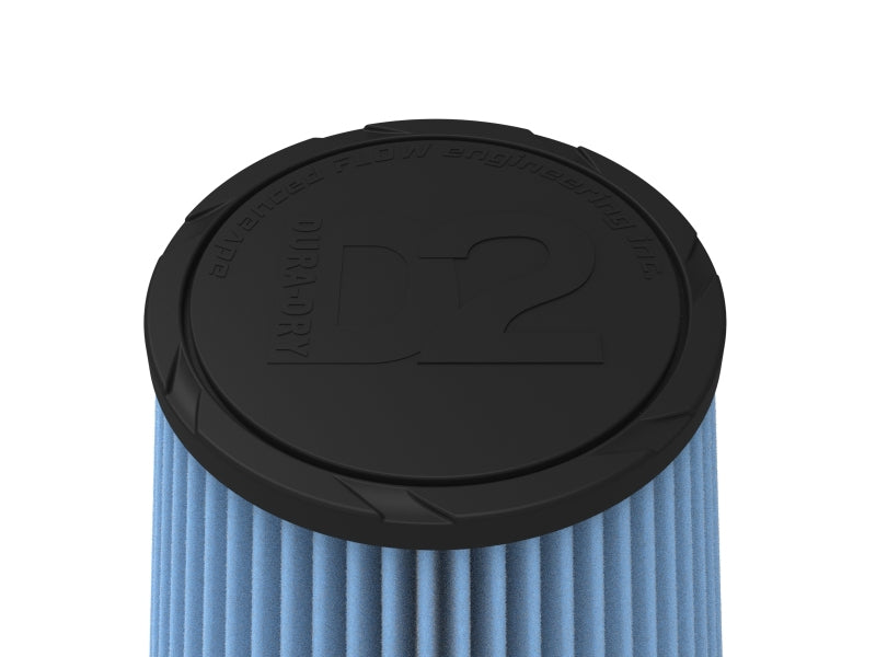 aFe POWER Universal Clamp-On Air Filter w/ D2 Dura-Dry Media - 6in F x 7.5in B x 5.5in T x 7in H - 21-60507V
