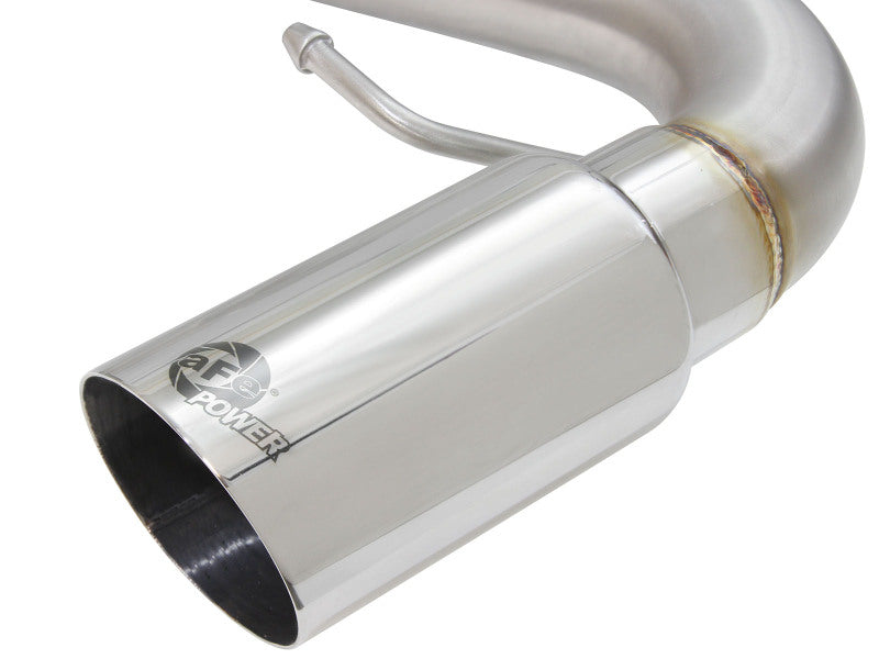 aFe MACHForce XP 2.5in Axle Back Stainless Exhaust w/ Polished Tips 07-13 BMW 335i 3.0L L6 (E90/92) - 49-36327-P