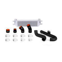 Load image into Gallery viewer, Mishimoto 2015 Ford Mustang EcoBoost Performance Intercooler Kit - Silver Core Wrinkle Black Pipes - MMINT-MUS4-15KWSL