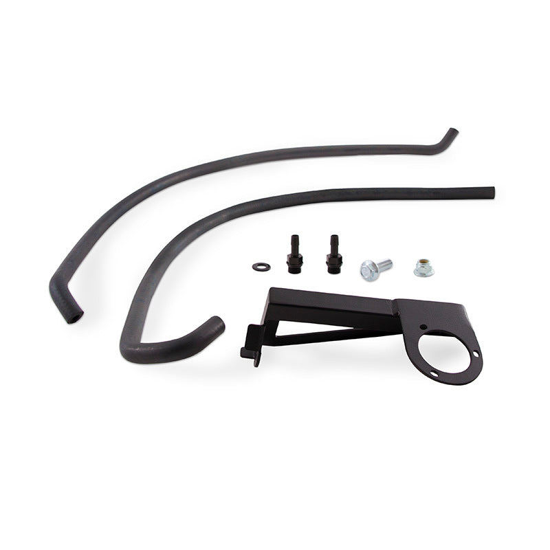 Mishimoto 2013+ Ford Focus ST Baffled Oil Catch Can Kit - Black - MMBCC-FOST-13PBE2