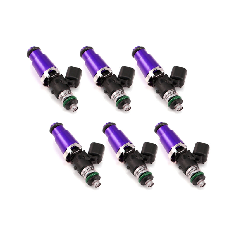 Injector Dynamics 1750-XDS - 60mm Length - 14mm Purple Top - 14mm Lower O-Ring (Set of 6) - 1750.60.14.14.6