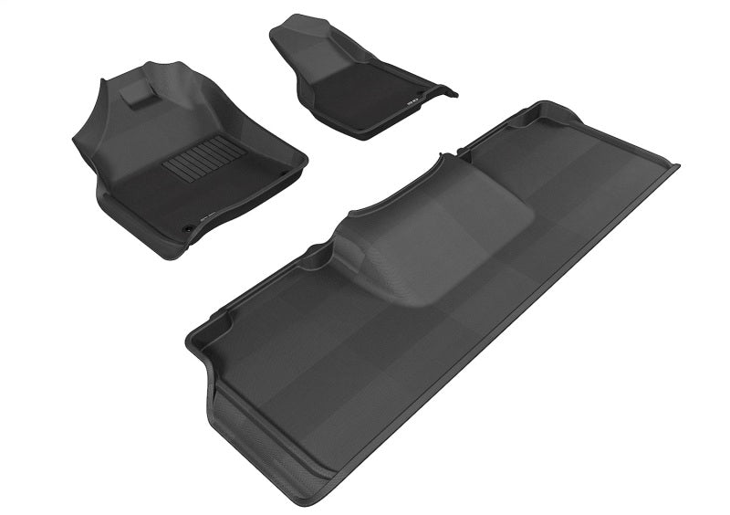 3D MAXpider 12-18 Dodge Ram 2500 / 3500 MEGA Cab Kagu Black Full Set (2 EYELETS) - L1DG02101509