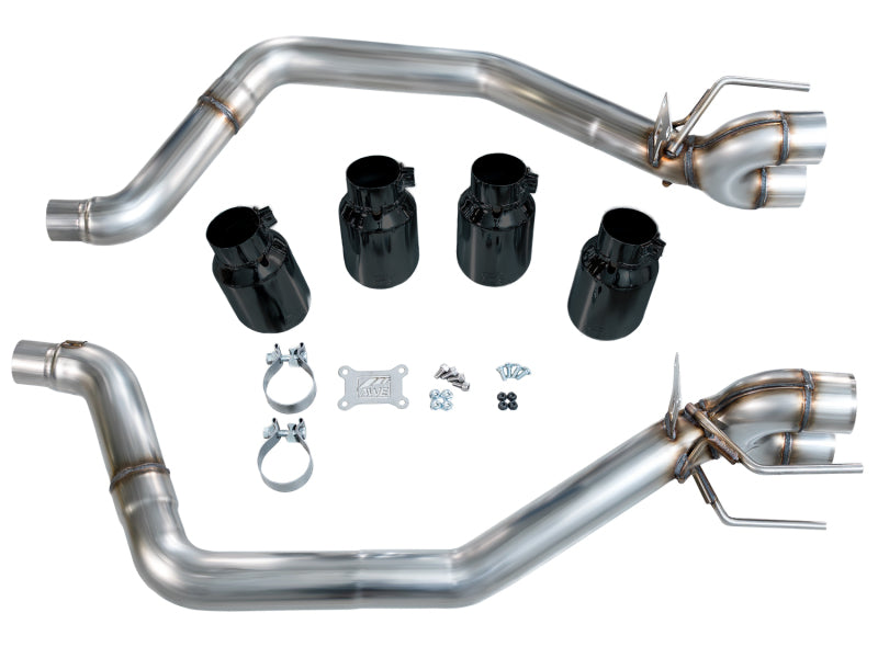 AWE Tuning 05-07 C6 Chevrolet Corvette 6.0L Track Edition Axle-Back Exhaust w/ Diamond Black Tips - 3020-43660