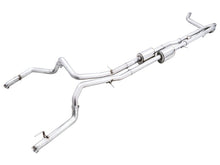 Load image into Gallery viewer, AWE Tuning 22-23 GMC Sierra 1500 AT4X 6.2L 0FG Catback Split Dual (Flat Bumper) - Bashguard(No Tips) - 3015-31972