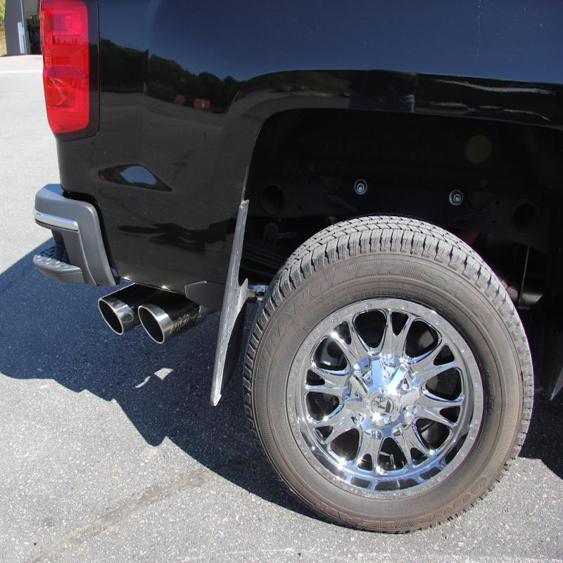 MBRP 11-15 Chevy/GMC 2500/3500 4in Filter Back Dual Outlet Single Side Alum Exhaust System - S6033AL