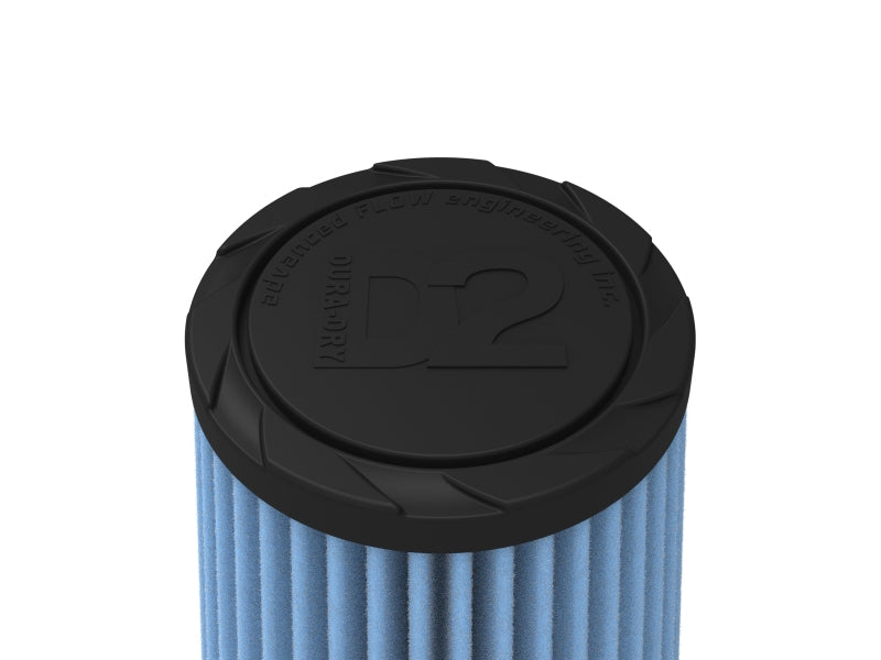 aFe POWER Universal Clamp-On Air Filter w/ D2 Dura-Dry Media - 3-1/2in F x 5in B x 3-1/2in T x 7in H - 21-35507V