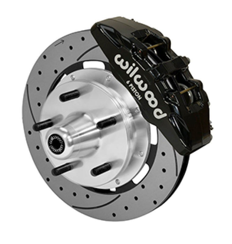 Wilwood Forged Dynapro Big Brake Kit - 5x5 Hub/12.19in Drilled & Slotted Rotor/ Black Caliper- Front - 140-14533-D