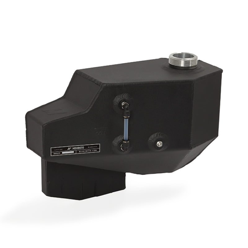 Mishimoto 08-10 Ford 6.4L Powerstroke Aluminum Degas Tank - Micro-Wrinkle Black - MMRT-F2D-08EMWBK