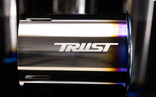 Load image into Gallery viewer, GReddy PE-TR Rolled Tip-Burnt-Ti L 160mm x 115mm - 11007122