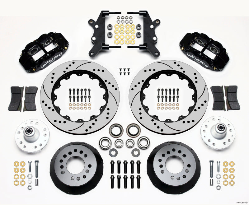 Wilwood Narrow Superlite 6R Front Hub Kit 14.00in Drilled 60-68 Ford / Mercury Full Size / Galaxie - 140-13655-D