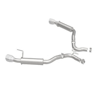 Load image into Gallery viewer, MagnaFlow Axle Back, SS, 2.5in, Competition, Dual Split Polish 4.5in Tip 2015 Ford Mustang Ecoboost - 19179
