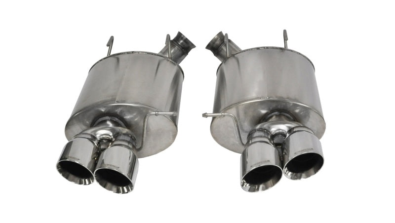Corsa 2013-2014 Ford Mustang Shelby GT500 5.8L V8 Polished Sport Axle-Back Exhaust - 14321