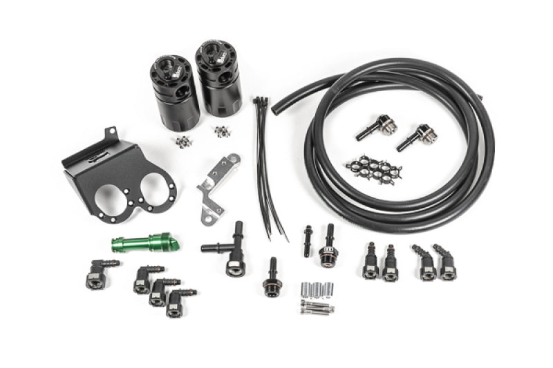 Radium Engineering 15-19 Corvette Z06 Dual Catch Can Kit Fluid Lock - 20-1186-FL
