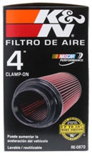 Load image into Gallery viewer, K&amp;N Universal Rubber Filter 4inch FLG / 6inch OD-B / 4-5/8inch OD-T / 9inch H - RE-0870