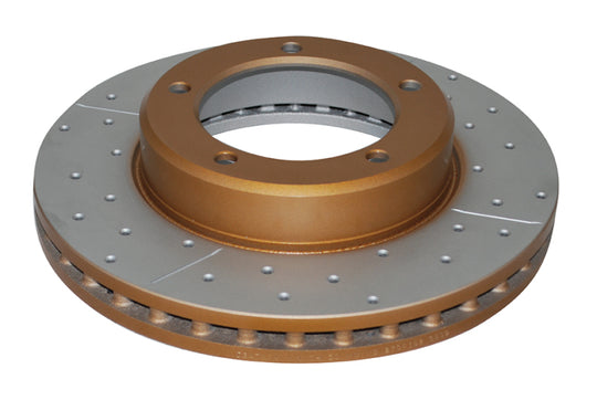 DBA 98-05 Lexus LX470 / 98+ Toyota LandRunner 100 Series Front Drilled & Slotted Street Series Rotor - DBA788X