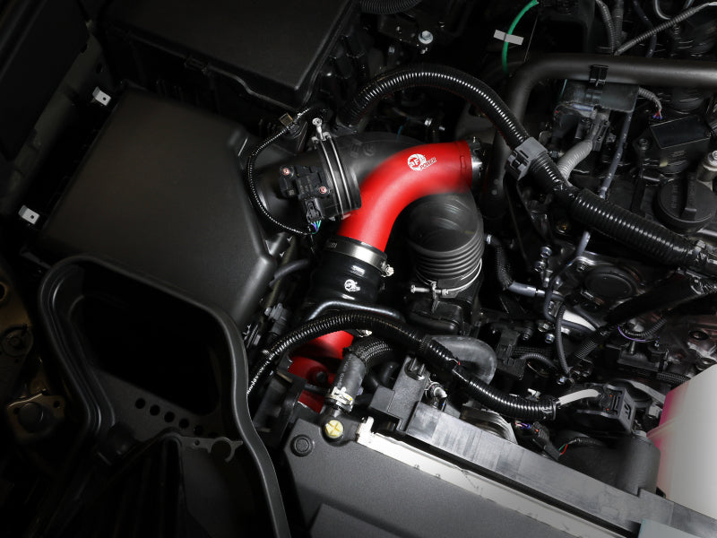 aFe 2024+ Toyota Tacoma BladeRunner 2.5in & 3in Aluminum Hot & Cold Charge Pipe Kit - Red - 46-20724-R