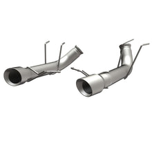 Load image into Gallery viewer, MagnaFlow 13 Ford Mustang Dual Split Rear Exit Stainless Axle-Back Cat Back Exhaust (Competition) - 15152