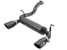 Load image into Gallery viewer, aFe Rebel Series 2.5in 409 SS Axle-Back Exhaust w/ Black Tips 2018+ Jeep Wrangler (JL) V6 3.6L - 49-48067-B