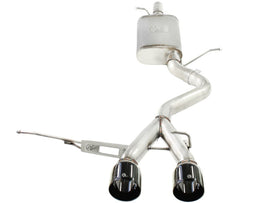 aFe MACHForce XP Exhaust 304SS Cat-Back w/ Black Tips 2008 VW Golf R32 V5 3.2L - 49-36408-B