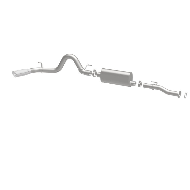 MagnaFlow Cat-Back 2016 Toyota Tacoma 3.5L V6 SS 3in Single Pass Side Exit Rear 4in Tip - 19291