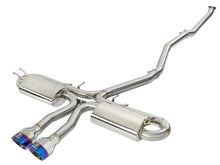 Load image into Gallery viewer, aFe Takeda 3in 304 SS Cat-Back Exhaust System w/ Blue Tips 2017+ Honda Civic Si 4Dr I4 1.5L (t) - 49-36621-L