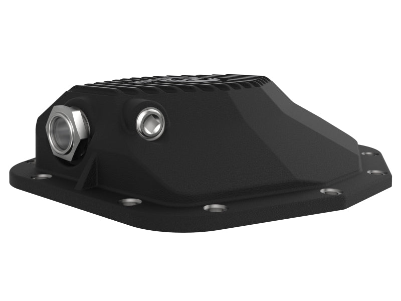 aFe POWER 21-22 Ram 1500 TRX Hemi V8 6.2L (sc) PRO Series Rear Differential Cover Black w/ Machined - 46-71280B