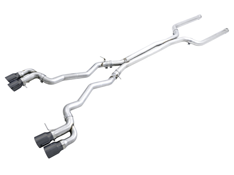 AWE Tuning 18-19 BMW M5 (F90) 4.4T AWD Cat-Back Exhaust - Track Edition (Diamond Black Tips) - 3020-43078