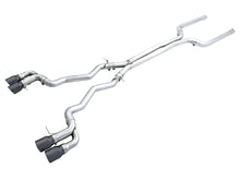 Load image into Gallery viewer, AWE Tuning 18-19 BMW M5 (F90) 4.4T AWD Cat-Back Exhaust - Track Edition (Diamond Black Tips) - 3020-43078