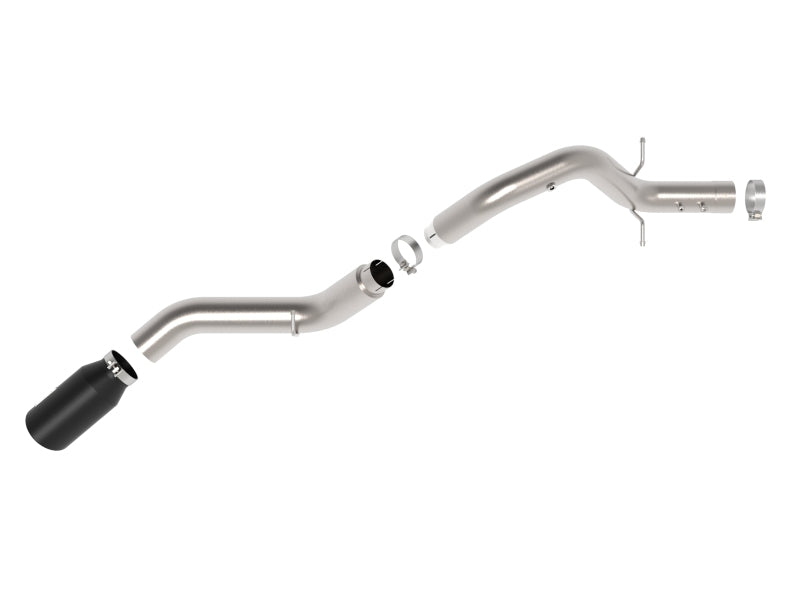 aFe Large Bore-HD 5in 409SS DPF-Back Exhaust System w/Blk Tip 24-25 GM Diesel Trucks V8-6.6L(td) L5P - 49-44147-B