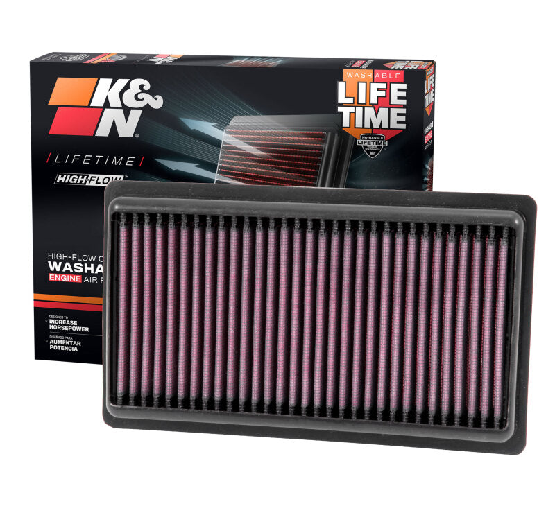 K&N Replacement Panel Air Filter for 2014-2015 Infiniti Q50 3.5L/3.7L V6 (2 Required) - 33-5014