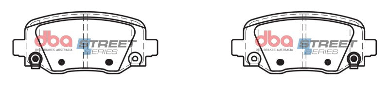 DBA 2021 Jeep Cherokee Street Series Rear Brake Pads - DB2338SS