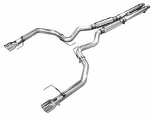 Load image into Gallery viewer, AWE 2024 Ford Mustang GT Fastback S650 RWD Track Edition Cat-Back Exhaust w/ Dual Chrome Silver Tips - 3020-32650